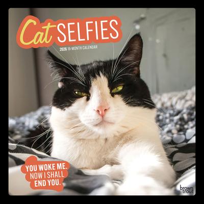 Show full view: Cat Selfies 2026 Square Flap Wall Calendar slide 1 of 4