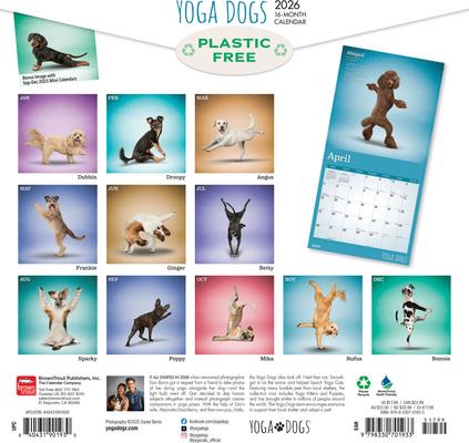 Show full view: Yoga Dogs 2026 Square Flap Wall Calendar slide 2 of 4