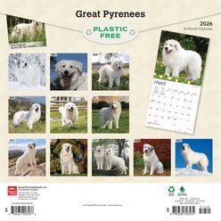 Great Pyrenees 2026 Square Flap Wall Calendar slide 2 of 4