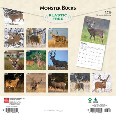 Show full view: Monster Bucks 2026 Square Flap Wall Calendar slide 2 of 4