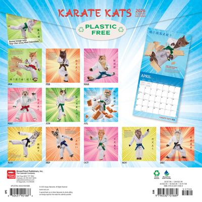 Show full view: Karate Kats 2026 Square Flap Wall Calendar slide 2 of 4