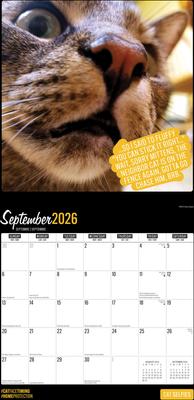 Show full view: Cat Selfies 2026 Square Flap Wall Calendar slide 4 of 4