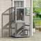Show in main carousel: Coziwow Catio Wooden Outdoor Cat Enclosure with Wheels, Grey, Medium slide 7 of 9