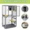 Show in main carousel: Coziwow Catio Wooden Outdoor Cat Enclosure with Wheels, Grey, Medium slide 4 of 9