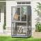 Show in main carousel: Coziwow Catio Wooden Outdoor Cat Enclosure with Wheels, Grey, Medium slide 1 of 9