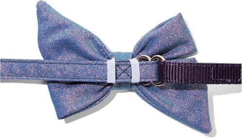 Show full view: Pink Papyrus Babe Bow Dog Collar Accessory, Jolie slide 2 of 3