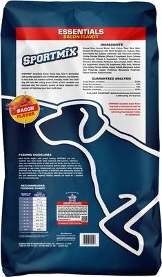 Show full view: SPORTMiX Essentials Adult Bacon Flavor Dry Dog Food, 40-lb bag slide 3 of 7