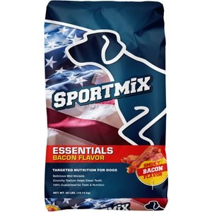 SPORTMiX Essentials Adult Bacon Flavor Dry Dog Food, 40-lb bag