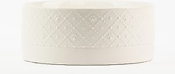 10 Strawberry Street Clermont Paw Embossed Dog Bowl, Set of 2, White, Large slide 2 of 5