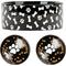Show in main carousel: 10 Strawberry Street Bone & Paw Pattern Dog Bowl, Set of 2, Black, Large slide 1 of 4