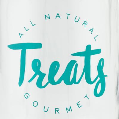 Show full view: 10 Strawberry Street Bandit Dog Treat Jar, Clear, Medium slide 3 of 3