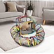 Show in main carousel: Etna Outdoor 2-in-1 Cat Tunnel & Play Tent, Rainbow, 44-in long slide 1 of 5