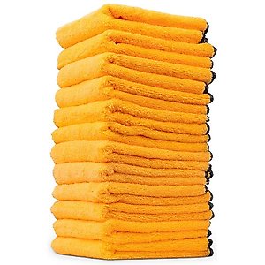 Chemical Guys Professional Grade Microfiber Towels, Gold, 12 count