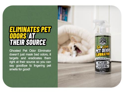 Show full view: Chemical Guys Ghosted Fresh Citrus Scent Pet Odor Eliminator, 32-fl oz bottle slide 7 of 9