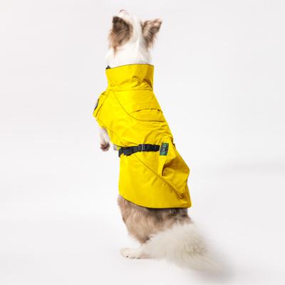 Show full view: Pebot Uniforce Dog & Cat Premium Waterproof Raincoat, Yellow, Size 26 slide 3 of 6
