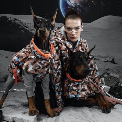 Show full view: Pebot Uniforce Dog & Cat Premium Waterproof Raincoat, Camo, Size 24 slide 4 of 5