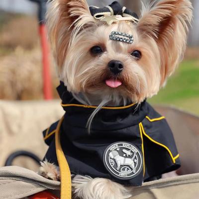 Show full view: Pebot Uniforce Dog & Cat Premium Waterproof Raincoat, Black, Size 10 slide 3 of 7