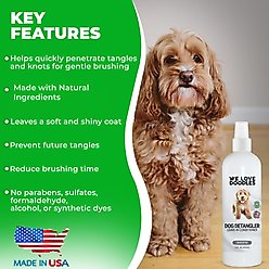 We Love Doodles Unscented Dog Detangler Spray, 16-fl oz bottle slide 2 of 6