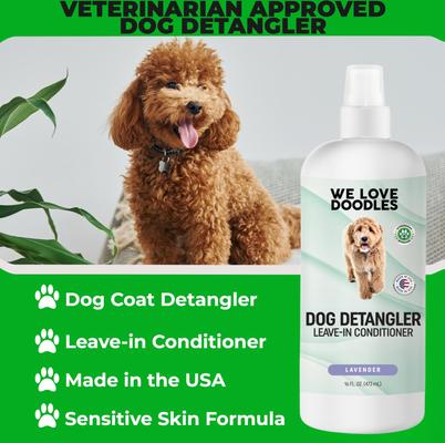 Show full view: We Love Doodles Dog Detangler Spray Lavender Scent, 16-fl oz bottle slide 3 of 10
