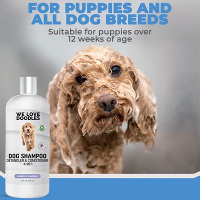 Show full view: We Love Doodles 4-in-1 Dog Shampoo Lavender Scent, 16-fl oz bottle slide 5 of 10