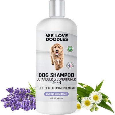 We Love Doodles We Love Doodles 4-in-1 Detangler Lavender Scent Dog Shampoo, 16-fl oz bottle