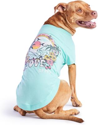 Show full view: GF Pet Graphic Dog T-Shirt, Aqua, X-Small slide 4 of 9