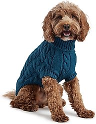 GF Pet Chalet Dog Sweater, Dark Teal, Medium