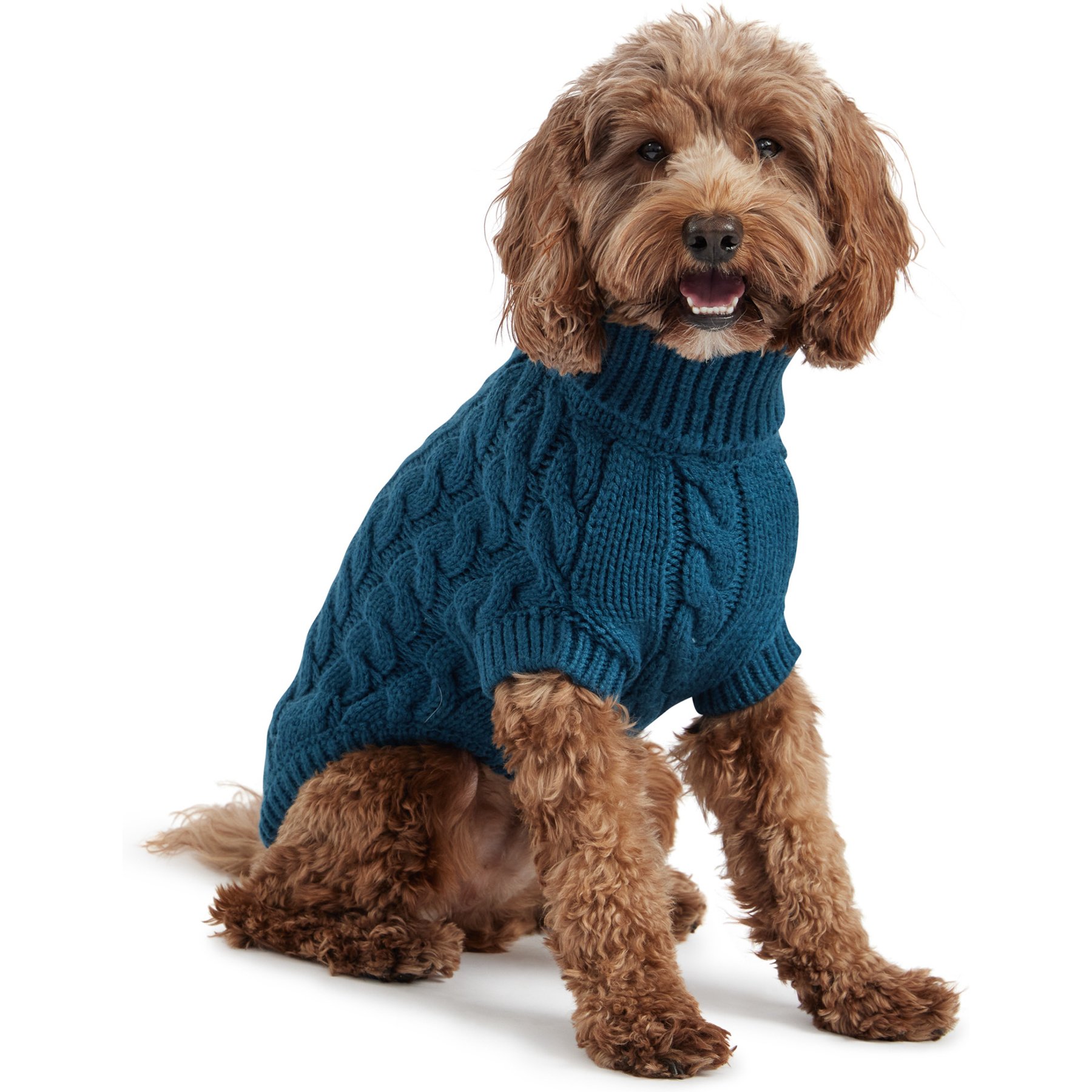 GF Pet Chalet Dog Sweater, Dark Teal, XX-Large