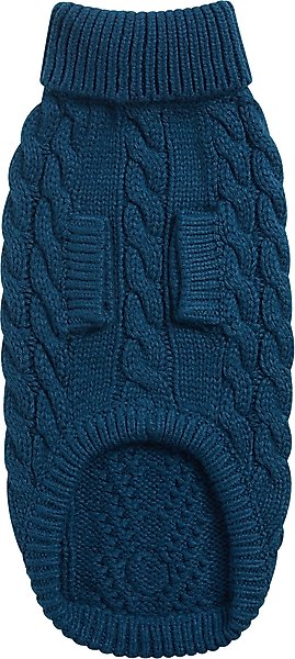 Show full view: GF Pet Chalet Dog Sweater, Dark Teal, XX-Large slide 3 of 6