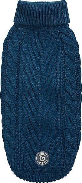 Show full view: GF Pet Chalet Dog Sweater, Dark Teal, XX-Large slide 2 of 6