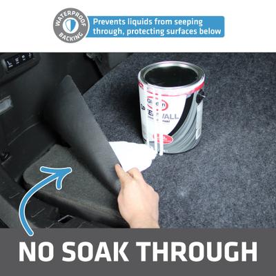 Show full view: Drymate Waterproof Cargo Liner Dog Seat Cover, Charcoal, 60 x 72-in slide 4 of 8