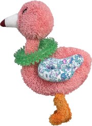 Happy Tails Ring Rascal Flamingo Dog Toy, Pink, 14-in