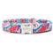 Show in main carousel: Zaley Designs Tie-Dye Cotton Dog Collar, Red, White & Blue, Large: 15 to 25-in neck, 1-in wide slide 1 of 4