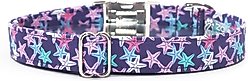 Zaley Designs Purple Starfish Cotton Dog Collar, Small: 10 to 14-in neck, 3/4-in wide slide 2 of 5