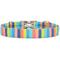 Show in main carousel: Zaley Designs Pacific Summer Stripe Cotton Dog Collar, X-Small: 8 to 12-in neck, 5/8-in wide slide 2 of 5