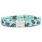 Show in main carousel: Zaley Designs Mint Toucans Summer Cotton Dog Collar, Large: 15 to 25-in neck, 1-in wide slide 1 of 5