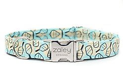 Zaley Designs Pickle Ball Cotton Dog Collar, Small: 10 to 14-in neck, 3/4-in wide