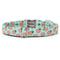 Show in main carousel: Zaley Designs Mint Peaches Cotton Dog Collar, X-Small: 8 to 12-in neck, 5/8-in wide slide 2 of 3