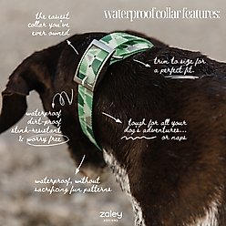 Zaley Designs Trim to Size Sunset Mountains Geometric Polyurethane Dog Collar, Large: 15 to 25-in neck, 1-in wide slide 2 of 3