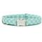 Show in main carousel: Zaley Designs Checkered Cotton Dog Collar, Mint Blue, Medium: 13 to 20-in neck, 1-in wide slide 1 of 5