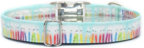 Show full view: Zaley Designs Colorful Birthday Cotton Dog Collar, X-Small: 8 to 12-in neck, 5/8-in wide slide 2 of 5