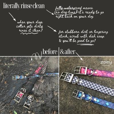 Show full view: Zaley Designs Trim to Size Polyurethane Dog Collar, Black & White Checkered, Small: 9 to 16-in neck, 3/4-in wide slide 4 of 5