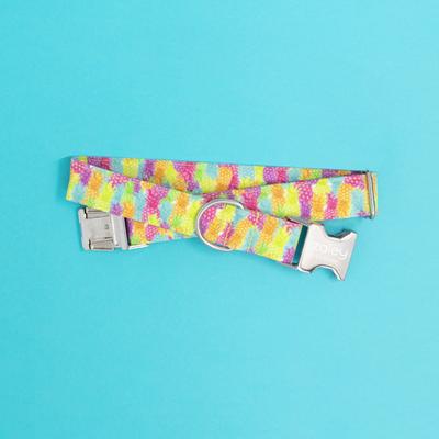 Show full view: Zaley Designs Neon Pineapples Cotton Dog Collar, Large: 15 to 25-in neck, 1-in wide slide 4 of 6