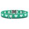 Show in main carousel: Zaley Designs Golf Hearts Cotton Dog Collar, Medium: 13 to 20-in neck, 1-in wide slide 2 of 5