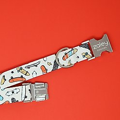 Zaley Designs Retro Skateboards Cotton Dog Collar, Large: 15 to 25-in neck, 1-in wide slide 2 of 4