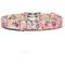 Show in main carousel: Zaley Designs Pink Floral Cotton Dog Collar, X-Small: 8 to 12-in neck, 5/8-in wide slide 2 of 4