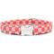 Show in main carousel: Zaley Designs Checkered Cotton Dog Collar, Pink & Orange, Medium: 13 to 20-in neck, 1-in wide slide 1 of 7
