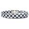 Show in main carousel: Zaley Designs Checkered Cotton Dog Collar, Black & White, X-Small: 8 to 12-in neck, 5/8-in wide slide 2 of 6
