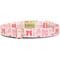 Show in main carousel: Zaley Designs Pink Bows Cotton Dog Collar, Small: 10 to 14-in neck, 3/4-in wide slide 2 of 5