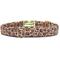 Show in main carousel: Zaley Designs Paw Print Leopard Cotton Dog Collar, Medium: 13 to 20-in neck, 1-in wide slide 2 of 4
